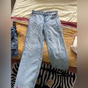 H&M wide leg, skater, jeans